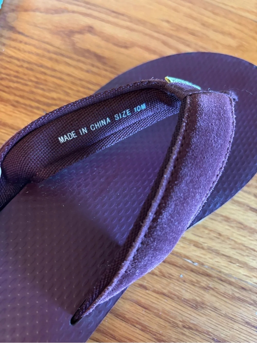 Tory Burch 70s Platform Flip Flops in Burgundy/Plum with Striped Soles